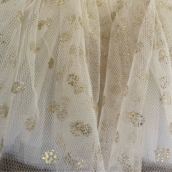 STARTING OUT SPARKLY CREAM TUTU & MATCHING BOW - Picture 2 of 10
